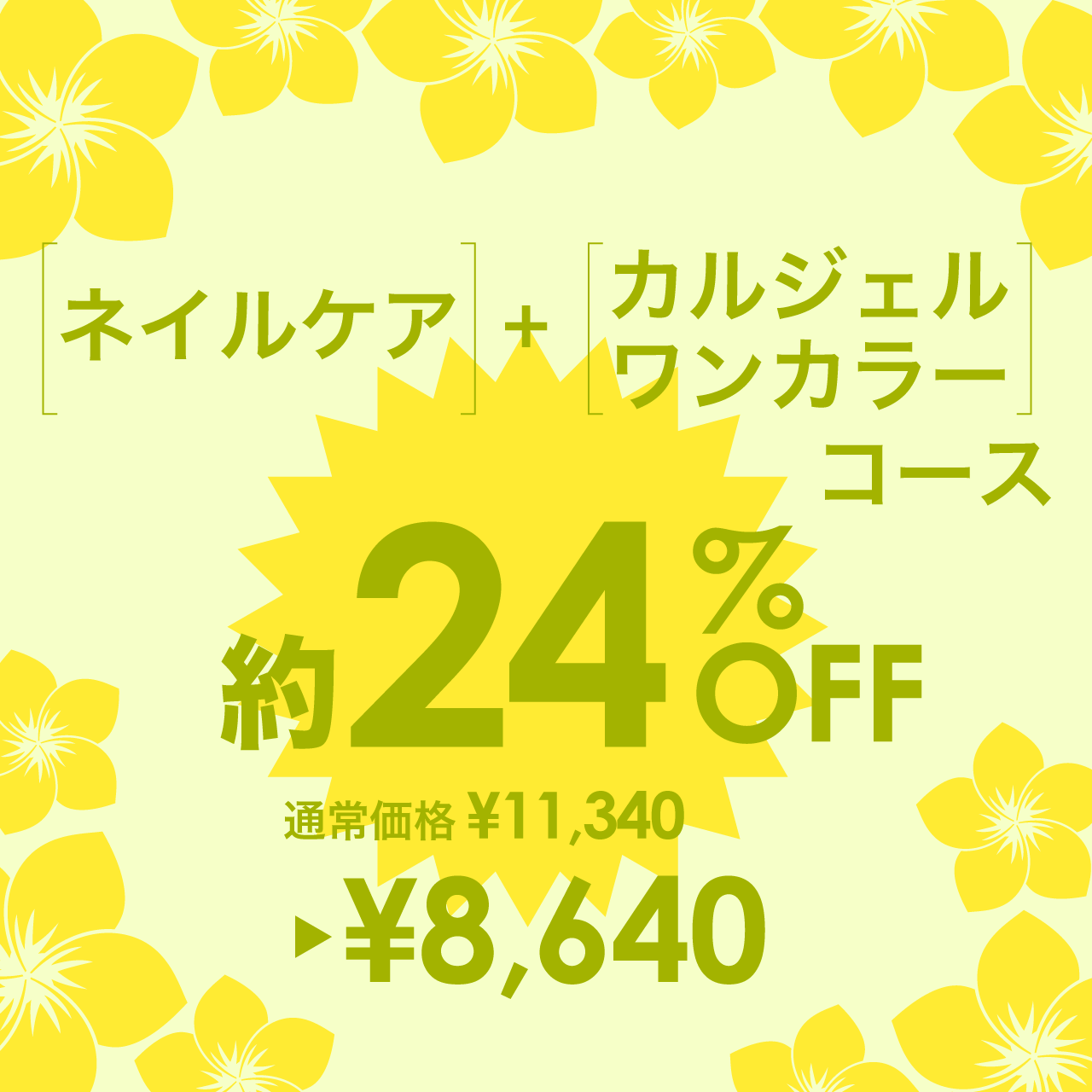 ご新規のお客様限定!ネイルデビューキャンペーン