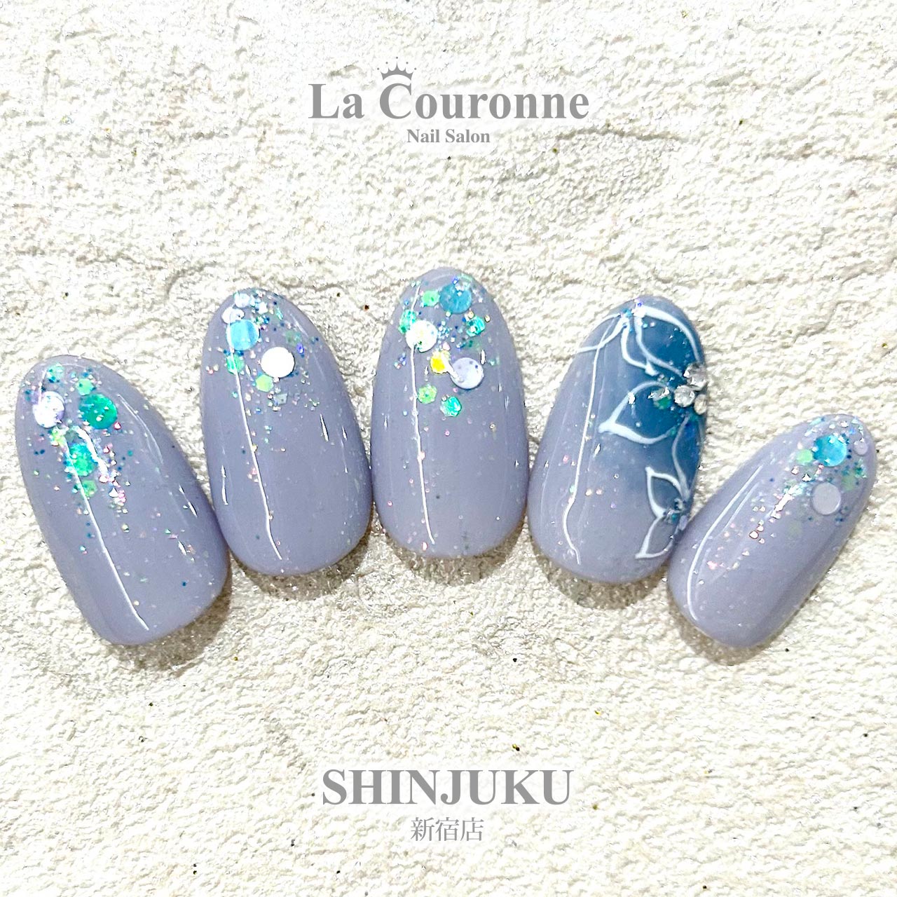 新宿店のジェルネイル キャンペーンアート